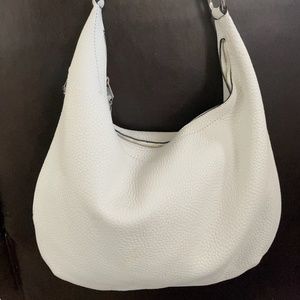 Rebecca Minkoff White Leather Hobo Bag
